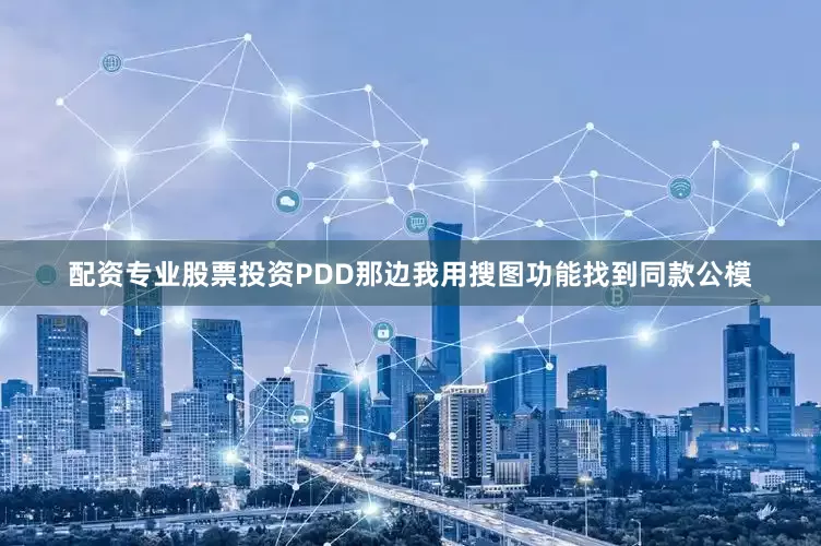 配资专业股票投资PDD那边我用搜图功能找到同款公模